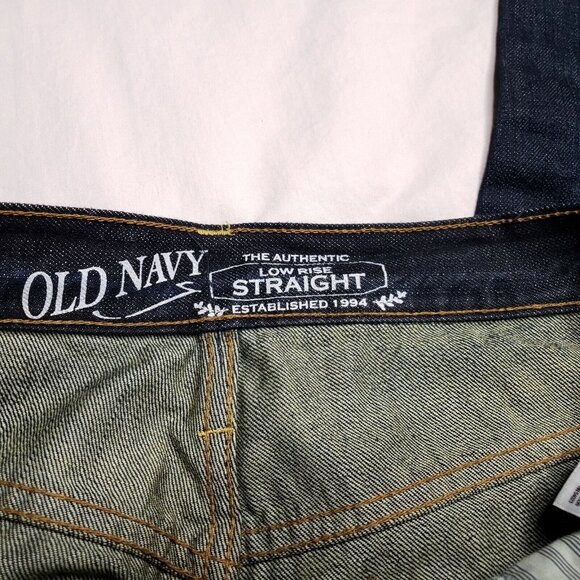 Old Navy Clean Water Wash Jeans Size 31 Mid Rise Straight Distressed Mens - Picture 7 of 9